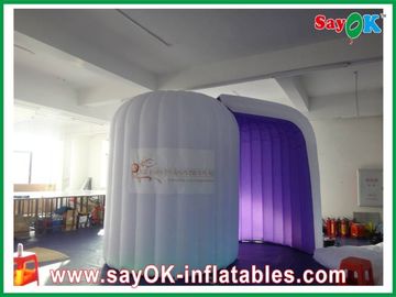 Tente de Photo-prise gonflable de partie de décorations de studio gonflable de photo pourpre durable de ventilateur de la CE