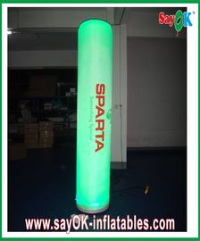 La noce verte a mené la lumière gonflable de la colonne gonflable LED avec imprimer Logo Pillar