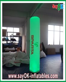 La noce verte a mené la lumière gonflable de la colonne gonflable LED avec imprimer Logo Pillar