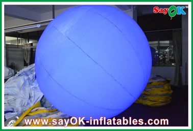 La boule gonflable extérieure bleue adaptée aux besoins du client avec 12 couleurs a mené des lumières