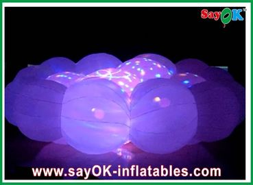 Nuage gonflable coloré par blanc d'accessoires gonflables de boule de la partie LED LED pour la boîte de nuit