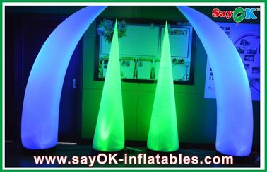 Impression gonflable de logo de lumière de LED adaptée aux besoins du client par mode avec le ventilateur
