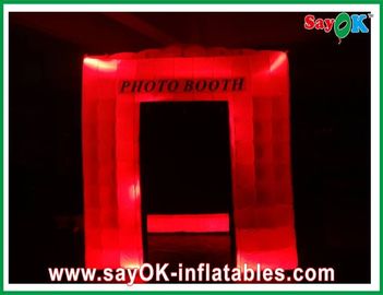Les décorations gonflables 12 LED de partie allume l'explosion gonflable Photobooth imprimant le GV pour l'événement de festival