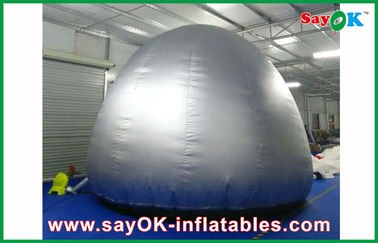 Dôme gonflable argenté de planétarium du rond 5m avec la tente de projection de tissu de projection