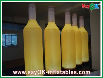 Décoration gonflable d'éclairage de H2m, bouteille de vin gonflable du tissu 190T en nylon