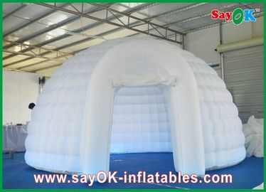 Tissu ignifuge fort d'igloo de dôme de tente gonflable gonflable d'air avec les lumières menées