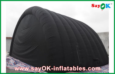 Tente gonflable imperméable noire d'air avec le tissu d'Oxford et revêtement de PVC pour la tente gonflable de travail d'Ourdoor