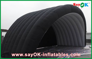Tente gonflable imperméable noire d'air avec le tissu d'Oxford et revêtement de PVC pour la tente gonflable de travail d'Ourdoor