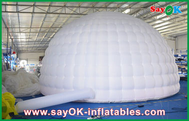 Tente gonflable menée d'air de lumières, tente gonflable de dôme du diamètre 5m