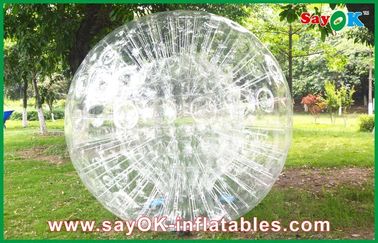 Jeux gonflables transparents gonflables de sports de jeu de football, boule drôle de Zorbing de corps de PVC de 0.8mm