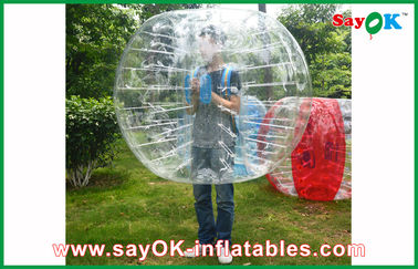 Boule de butoir gonflable de bulle de jeux interactifs gonflables Zorbing 0.8mmPVC/TPU pour la famille