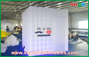 La cabine de photo de mariage louent la forme gonflable de cube en 2,5 x en 2,5 x en 2.5m Photobooth avec le logo fait sur commande