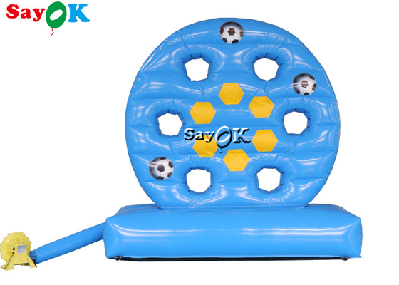 Le football gonflable bleu gonflable du jeu 9.84ft de lancer du football darde le jeu de tir extérieur d'enfants