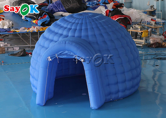 Tente gonflable bleue de dôme de projection de planétarium de Digital pour actif d'intérieur