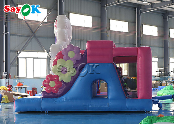 Unicorn Themed Inflatable Trampoline For badine des jeux de fête d'anniversaire