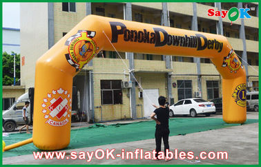 PVC gonflable imperméable 11mLx4.5mH de la voûte 0.6mm de ventilateur gonflable d'arcade pour la publicité