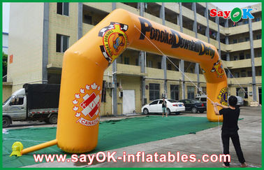 PVC gonflable imperméable 11mLx4.5mH de la voûte 0.6mm de ventilateur gonflable d'arcade pour la publicité