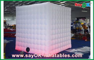 Tissu ignifuge de Photobooth de cabine de photo de partie de ventilateur intégré gonflable pliable de kiosque