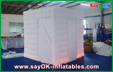 Tissu ignifuge de Photobooth de cabine de photo de partie de ventilateur intégré gonflable pliable de kiosque