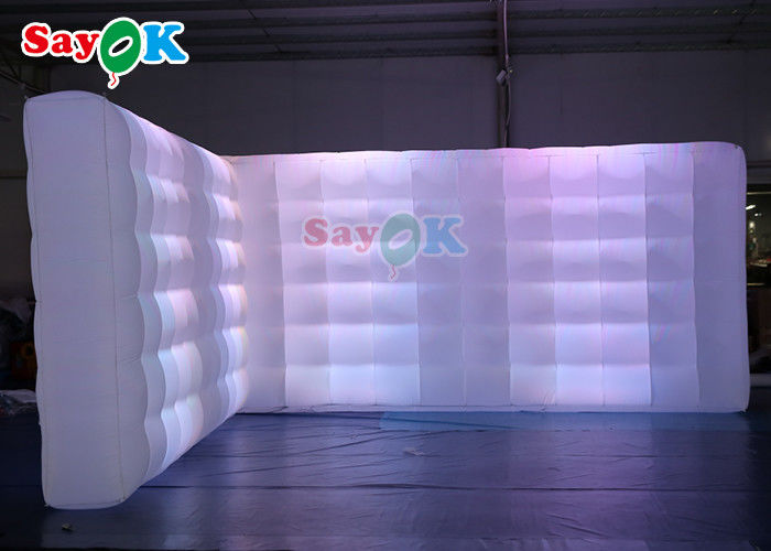 Oxord Tissu gonflable Photo Booth arrière-plan Led Wall Lighting Couleur gonflable Led Wall