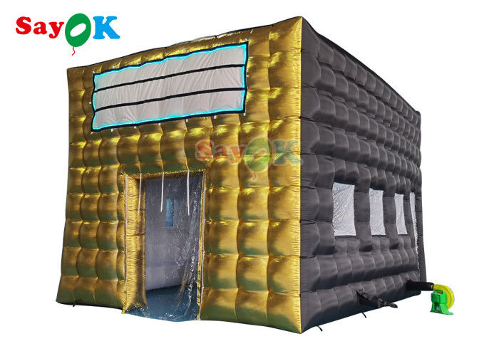 Tente gonflable personnalisée Tente gonflable discothèque pour événements Adultes Black Cube House