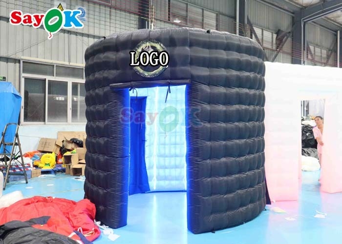 Tissu d'Oxford Photo Booth gonflable enceinte arrière-plan Portable Photo Booth circulaire 360 gonflable
