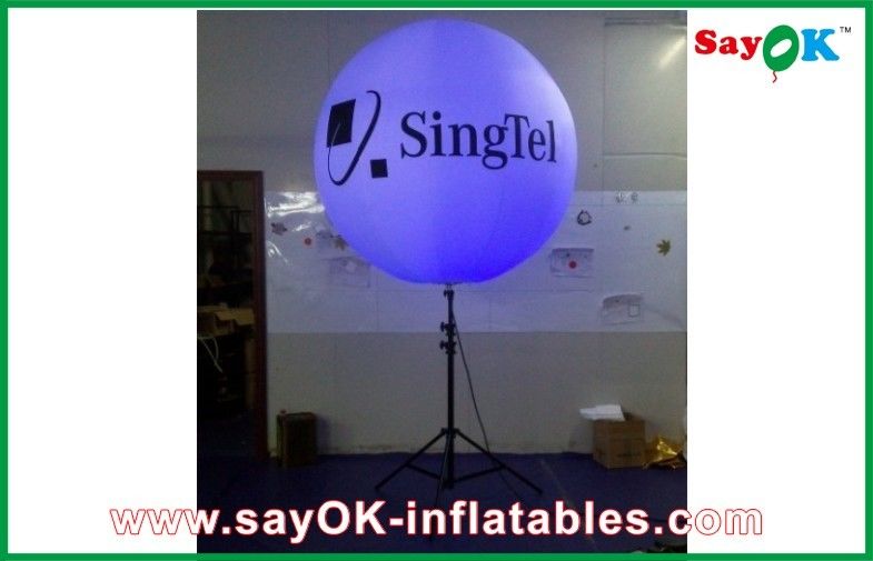 La publicité du ballon gonflable de support de décoration d'éclairage avec le trépied, ballon gonflable de trépied d'éclairage