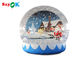 PVC Giant 3m Inflatable Christmas Snow Globe With Background Printing