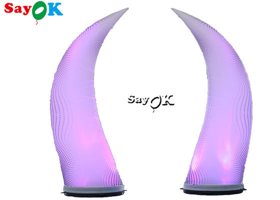 décoration de allumage gonflable multicolore LED de 2.5m ene ivoire pour épouser la décoration d'événement