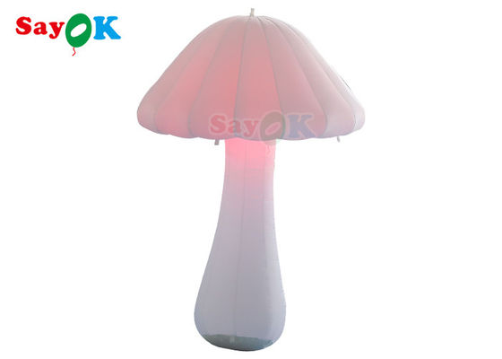 Champignon blanc de allumage gonflable de décoration du tissu 2m LED d'Oxford