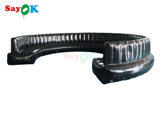 Meubles gonflables noirs hermétiques de sofa de PVC de 0.6mm pour le demi-cercle de partie