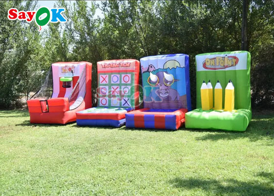 4 jeux gonflables interactifs de carnaval d'amusement d'adultes d'enfants d'In1 pour le bâtiment d'équipe de groupe