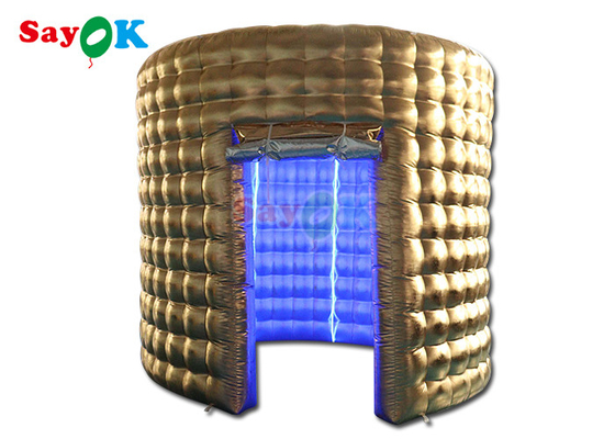 Cabine gonflable de photo d'enfants de partie au-dessus cabine de photo de lumière de 360 LED
