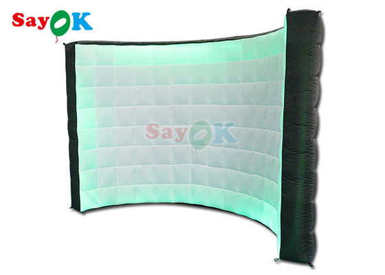 Paroi de fond de photo courbe gonflable portable pour exposition