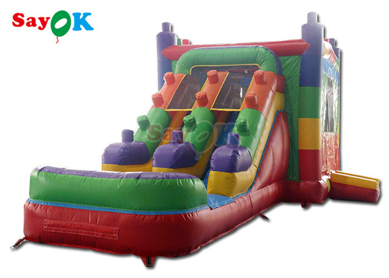 0.5mm PVC gonflable Unicorn Bounce House Les enfants Bouncy château sautant diapositive Lune