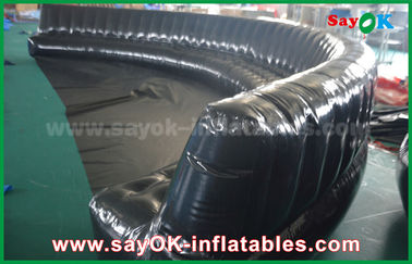 Produits gonflables faits sur commande qui respecte l'environnement 6 - sofa gonflable hermétiquement scellé noir de PVC de 10m 0.6mm