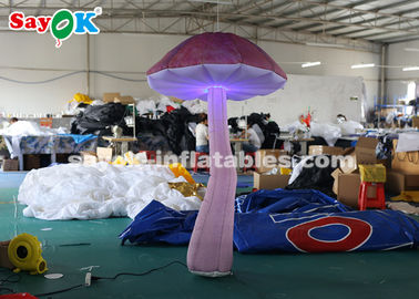 Champignon accrochant en nylon d'explosion du tissu 2m avec la lumière de LED pour l'événement/mariage