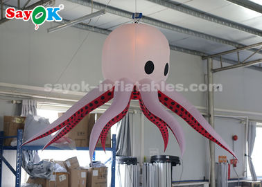 poulpe gonflable de tissu de nylon de 2m avec le contrôleur à distance pour la décoration de partie