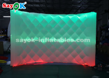 Mur gonflable attrayant de contexte de cabine de photo du studio gonflable LED de photo avec à télécommande