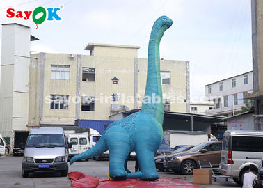 Dinosaure gonflable de Noël 7m H modèle de dinosaure gonflable géant avec souffleur d'air pour exposition