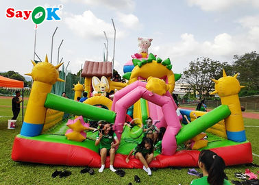 Grand trempoline de videur gonflable commercial sûr pour le terrain de jeu d'enfants
