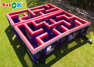 Labyrinthe potable gonflable rouge de laser de parcours du combattant de jeu gonflable de sport/Maze Game Laser Tag Inflatable de carnaval