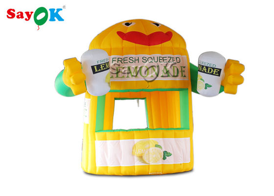 Tente gonflable personnalisée Tente gonflable de travail PVC 3*3*4mH Tente gonflable de stand de limonade