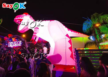Dinosaures gonflables de la coutume 4m LED pour la décoration d'événement