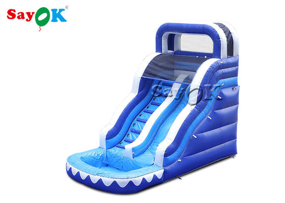 Glissière gonflable pour adultes et enfants double voie gonflable avec piscine