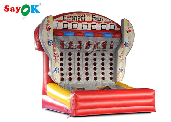 Les jeux gonflables de yard mettent le feu au cercle de basket-ball gonflable de jeux de sports de tir de cible de preuve