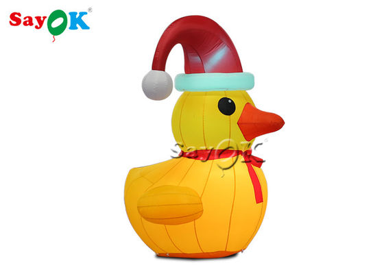 Noël gonflable extérieur Duck With Hat de la décoration 2m de tissu d'Oxford