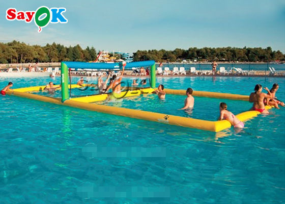 Cour de volleyball gonflable de flottement multifonctionnelle hermétique de l'eau