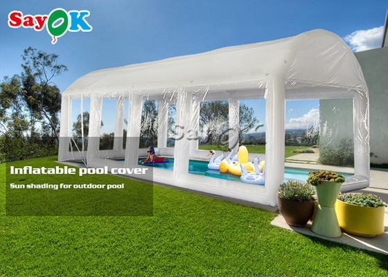 Tente gonflable sur mesure pour la fête de la piscine Tente aérienne étanche au PVC Tente de couverture gonflable de la piscine