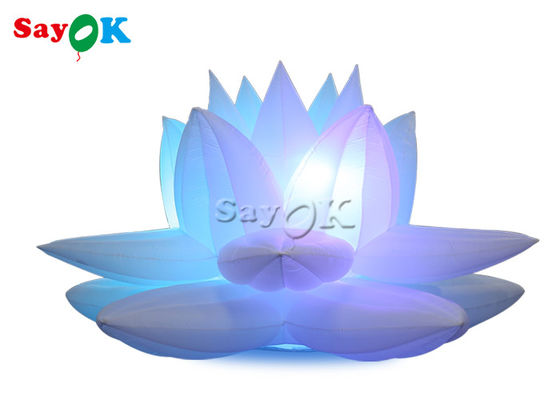 Décoration 3m Lotus Flower Model With Led gonflable de partie